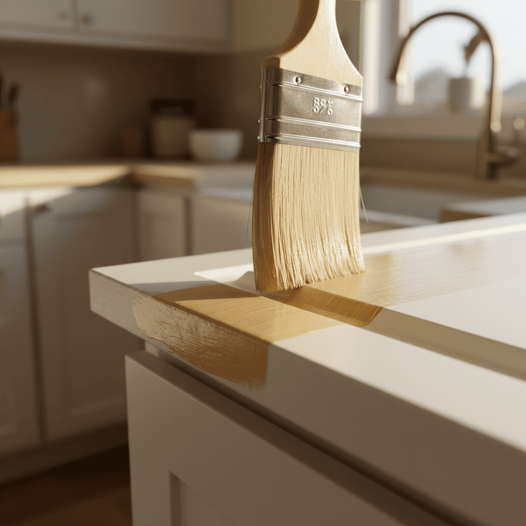 Interior and exterior cabinet painting